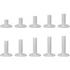 MiOYOOW 10pcs Tees Golf Gomma Tees Golf Stuoia di Golf Tees Portatile per la Pratica di Golf in Interno ed Esterno