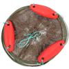 Gadpiparty Rete da Pesca Pieghevole Marrone, Maglia Ispessita, 1 Pz | Nylon, Grande Capienza, Struttura Telaio e Coulisse, per Canoa e Pesca in Acqua
