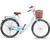 MU Bicicletta Femminile 24/26 Pollici Mobilità Bici Luce Macchina Di Pendolare Maschio Ordinario Studente Adulto Città Lady,Blu,20 pollici