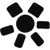 UPKOCH 7 Pezzi Imbottitura per Casco da Bicicletta, Inserto in Spugna Nero Chiusura a Strappo, per Ciclismo su Strada, Accessorio per Casco e Copricapo