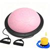 KQFCAZRE Palla da Equilibrio con Fasce di Resistenza Leggero Pedana Propriocettiva con Elastici Portatile Cuscino Propriocettivo per Sportivi, Palestra in Casa, Rosa