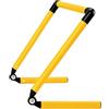 Pegciuho Ostacolo da Allenamento per Bambini Ostacolo Pieghevole Agilità Coordinazione Rapidità in Pvc con Regolazione 'altezza per Esercizi di Calcio Campi in, Giallo, 40CM