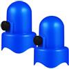 Luxshiny 2 Pezzi Tappo Sferico per Trampolino in ABS Blu, Ricambio con Vite | Accessori per Trampolini, per Parti e Pali di Recinzione, Set di Ricambio, Finitura Estetica