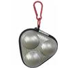 Etyldya Custodia Pong Porta Palline Borsa Rigida Portapalline Contenitore Clip Carabina PU Motivo Fibra di Carbonio Compatta E Leggera per Accesso Rapido