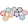 OHPHCALL 9 Pezzi Marcatore per Palline da Golf in Plastica Leggero e Resistente alle Intemperie, Disco Sottile da 40mm per Posizionamento Preciso e Portatile sul Green Colore Casuale