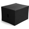 rockible Piattaforma per Plyometrici Box Plyo Cubo Fitness Attrezzo Allenamento in con Indicazioni Misure 76cm 61cm 51cm E Facile Presa Adatta per Circuiti Cardio, Nero