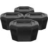 Toddmomy 4 Pezzi Copertura Terminale per Manico Racchetta da Tennis e Racquetball in Plastica Nera Grip Antiscivolo e Facile Installazione per Attività di Tennis