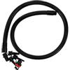 NUOBESTY Tubo Flessibile Accessorio per Pompa Gonfiabile Nero in Plastica Facile da Installare e Affidabile per Kayak e Letti Gonfiabili, per Uso Outdoor