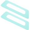 CHICAMPERA Patch di Collegamento Colore Verde Chiaro in PVC 2 Pezzi Compatibilità Precisa e Riduzione Dell'attrito per Slot Pinna Tavola da Surf Accessorio per Laghi e Oceani