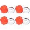 FESTFENDS 8 Pezzi Boccole Ammortizzanti in PVC Rosso 95a per Pattini a Rotelle Doppia e Longboard, Migliorano Stabilità e Comfort per Guida Fluida e Stabile