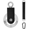 AMONIDA Set di Pulegge da Palestra con Elevata capacità di Carico per Fitness e Allenamento Domestici Multifunzionali, Materiale in Lega di Alluminio, 15,5 X 9 Cm, 1 Set (da 3 pezzi)