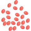 PATIKIL 7x5mm Luminoso Pesca Perline, 200 Pezzi Plastica Bagliore Pesca Esca Uova Attrezzatura Perlina Attacco Strumento Ovale, Rosso