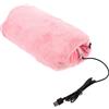 TEHAUX Scaldamani USB 1pezzi in Flanella Rosa per Inverno