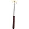 BESPORTBLE Stecca da Biliardo con Testa Ponte Rimovibile Rest per Stecca da Biliardo Telescopico Legno Massiccio Acciaio Inox e Lega di Zinco 36x9,2x6,5cm e Cue