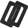 balacoo 2 Pezzi Patch di Connessione per Scatola Pinna da Surf 9 Pollici Nero PVC