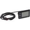 Generic Pannello LCD GD01 per Bici Elettrica, Display Multifunzione Impermeabile per Bici Elettrica, Schermo LCD Trasparente e Stato di Alimentazione per da 24 V 36 V 48