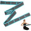 ZYOMVUN Cinghia Yoga, Cintura di Allungamento Yoga, Gymnastics Stretch Band, Cinghia per Pilates, Danza, Allenamento, Ginnastica