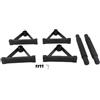 Generic Maniglie per Push Up Durevoli Barre Triangolari Antiscivolo per Push Up per Allenamento di Forza, Ideali per Tutti i Livelli di Fitness, Realizzate in Acciaio Q195 e Legno di Faggio (BLACK)