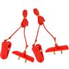 Generic Sostituzione della Chiave di Sicurezza del Tapis Roulant a Doppia Punta 2 Pezzi Controllo di Arresto di Emergenza per Uso Domestico in Palestra Robusta Plastica e Alluminio 64x15mm