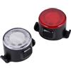 Mikikit Set Luci Bici Ricaricabile USB Lampada Anteriore e Fanale Posteriore in PVC, Installazione Senza Attrezzi, per Ciclismo e Uso Domestico