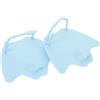 CHILDWEET Palette da Nuoto in Silicone, Mano da Nuoto Palmata, Mezza Palma, Cinghie Regolabili, Struttura Rigida, per Allenamento Stile e Snorkeling, Adulti