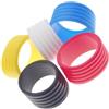 GLEAVI 5 Pezzi Cerchio per Racchetta Compatto in Silicone | Mantiene Nastro Overgrip Fermo, Spessore Sottile e Flessibile, Assorbe L'umidità