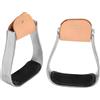 SIXRUN Staffe per Equitazione in Alluminio Imbottite per Prestazioni Sicure di Addestramento del Cavallo 12,5 Cm 2 Pz