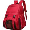 Qianly Zaino Sportivo Multitasche Zaino con Fibbie Comodo Zainetto per Studenti, Array, Nero