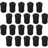 VICASKY 20 Pezzi Cuscinetto in Spugna Nero per Attrezzi Palestra | Compatibile Leg Extension e Curl, Fit, Pulizia Semplice, Accessorio per Uso su Macchinari
