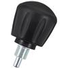HEALLILY Perno a Scatto per Bici da Fitness M16x1.5, Pomello Nero