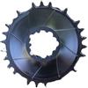 AYBDSJNWSF Manovella a montaggio diretto, corona rotonda stretta e larga, 28‑36 denti 6 mm for mountain bike bici da ghiaia(Black 30T)