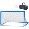 PETSOLA Porta da Calcio Portatile Porta da con Calcio Aste Fibra di Vetro Leggera Attrezzatura per Giardino, Allenamento