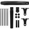 Generico Parafango Staccabile for Bicicletta, parafango for Bici in PP Morbido e Resistente, Protezione for da Strada Gravel 700C, for Ruota Anteriore Posteriore della