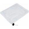 Vseutiac Mesh Sacco Borsa a Rete Corda Organizer Poliestere Brevettato Traspirante Lavabile Flessibile Adatta per Escursioni Viaggio Nuoto Attività Sportive, White, 25x30cm