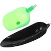 ULTECHNOVO 2 Pezzi Cucchiaio da Pastura per Pesca Attacco 8mm, Plastico | Portatile e Leggero, Rilascio Preciso Dell'esca, per Carpa e Pesce in Pesca