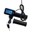 POAHNCU Display per Ebike, Display LED Sul Manubrio Per E-bike Con LCD E Blocco A Chiave