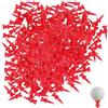 ikBrtaiay 100 tees da golf in plastica, rosso, 32 mm, set da tè da golf, in plastica riutilizzabile
