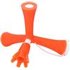 LUCKDANO Porta Tee da Treppiede Tee per PC da Allenamento Accessorio Sportivo in Polietilene con Comodo Posizionamento e Regolazione in Altezza Arancione (Orange)