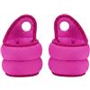 Okiyakusama Bambini Polsino Pesi da Allenamento Sandbag con Design Foro per Pollice in Gomma Materiale Antiscivolo Adatto per Corsa, Rosa Rossa, 1KG Coppia / 0.5KG Singolo