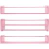Gdetnysty 3 scaffalature da parete per bambini, con perle di legno, legno di pino, 58 x 12 cm, 15 mm, spessore 10 kg, portata aperta, facile da montare, angoli per cameretta dei bambini, ufficio