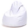 Ecopuf Fuzzy | Puff Poltrona Sacco - da Interno e Esterno - A Antistrappo Antimacchia - Imbottitura Polistirolo A Doppia Zip - Dim 80x110cm