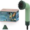 Cecotec Asciugacapelli Compatto IoniCare Dry&Keratin Olive. 1200W, 107000RPM, Motore Brushless, Funzione Ionica, Testa con Tecnologia NutriSerum e Denti Duri, Testa Concentratore, Verde