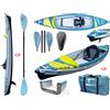 Tahe - Bic Sport Canoa Gonfiabile Air Breeze Full HP 1 107183 + Pagaia Touring-4 div. in 4 parti TAHE / Bic Sport
