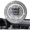 Generisch Motore Start Cover - Strass Decorazione Anello Adesivo | Copertura di Precisione Per Pulsanti Push Start,Per Donne Uomini E Ragazze Veicolo SUV Interno Automobile