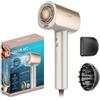 Cecotec Asciugacapelli Ionico Professionale DryGlam Nano Plasma Champagne. BLDC Motore Brushless 1600W e 110.000RPM, Ioni Positivi/Negativi, Frizz Neutralizzato, Plasma, 3 Velocità, 2 Accessori