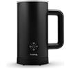 huslog Montalatte elettrico con riscaldamento, 500 W, 4 modalità (caldo e freddo), 300 ml, schiuma di latte da 150 ml, spegnimento automatico, per cappuccino, e vegetale, nero