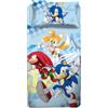 hermet Sonic, Set Lenzuolo Singolo Cameretta, Una Piazza, Completo Letto, Lenzuolo Sopra, Lenzuolo Sotto Con Angoli, Federa, 100% Cotone, Prodotto Ufficiale