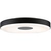 Paulmann 79778 Plafoniera LED Smart Home Zigbee Puric Pane Effect 400mm 200/1900lm 230V 16/1,5W dimmerabile lampada da soffitto nero, grigio 2700 K