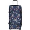 Eastpak Valigia media Eastpak Transit'r M 78L Bagaglio morbido a 2 ruote con doppio scomparto Flora Fade Navy