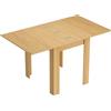 HOMCOM Tavolo da Pranzo Allungabile per 4-6 Persone in Legno e Acciaio, 140x80x77.5 cm, Color Legno | Aosom Italy